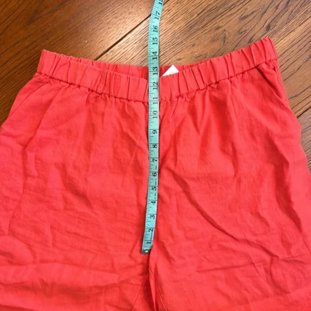 NWT Poetry Cropped Trousers Garment Dyed Linen OS - Picture 15 of 16